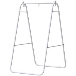 Hammock Chair Stand Only Heavy Duty Solid Steel A-Frame for Hanging Hammock, Egg Chair, Max Load 330 LBS, White