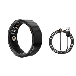 Smart Ring Health Tracker - Fitness Sleep Heart Rate Blood Oxygen Tracker Smart Ring For Men And Women,IP68 Waterproof Level Bluetooth Fitness Tr (Option: Black-Ten)